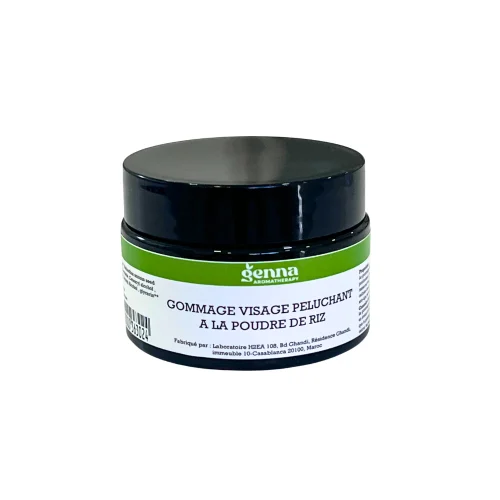 Gommage visage peluchant à la poudre de riz